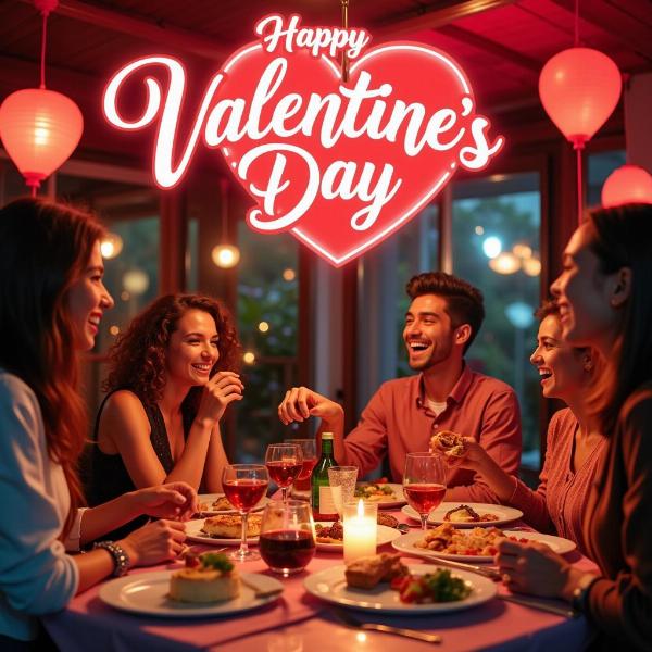 Cena tra amici per San Valentino