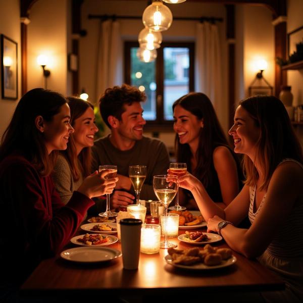 Aperitivo del venerdì sera con gli amici