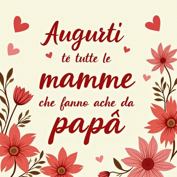 Auguri a tutte le mamme che fanno anche da papà