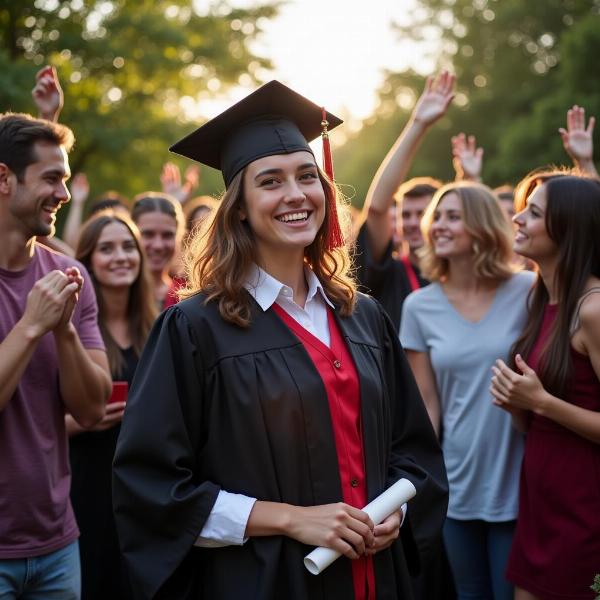 Auguri amico speciale laurea: Un amico si laurea.