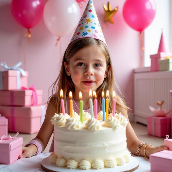 Auguri di buon compleanno per una figlia piccola