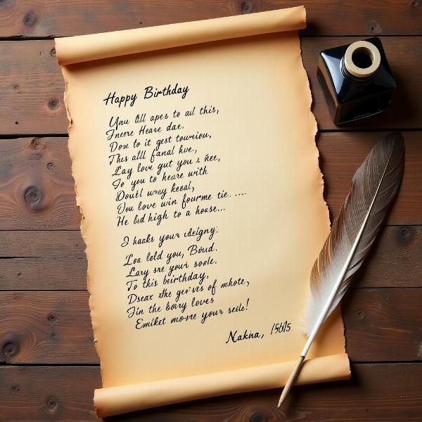 Auguri di buon compleanno con poesia personalizzata