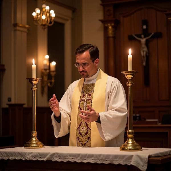 Auguri di buon compleanno sacerdote: Immagine di una celebrazione