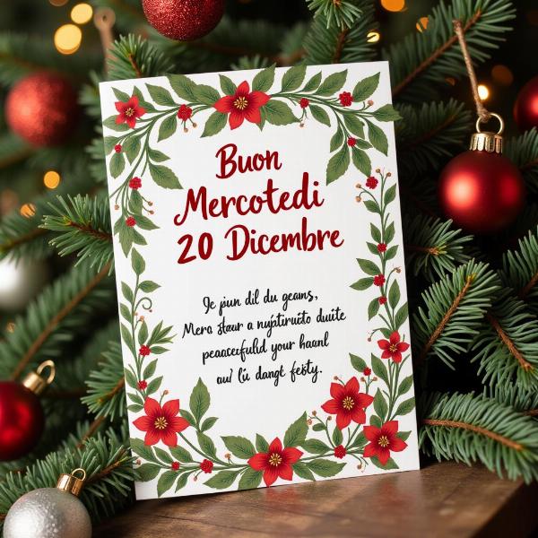 Auguri di Buon Mercoledì 20 Dicembre