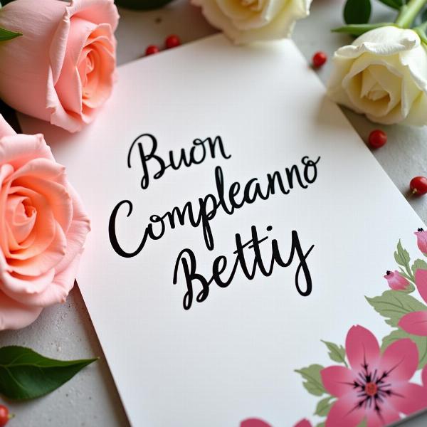 Buon Compleanno Betty con Fiori: Un Augurio Speciale