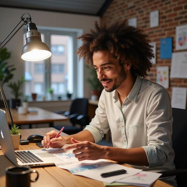 Auguri per un nuovo lavoro creativo