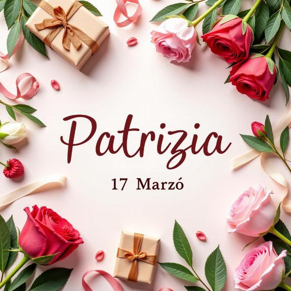 Auguri di buon onomastico a Patrizia il 17 marzo