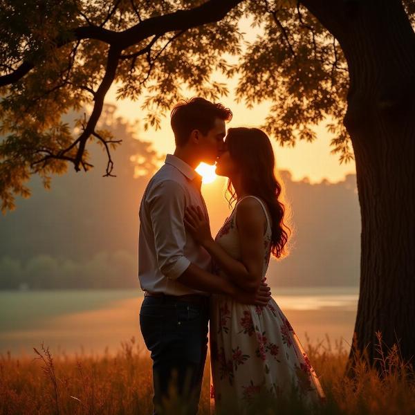 Bacio romantico per la Giornata Mondiale del Bacio