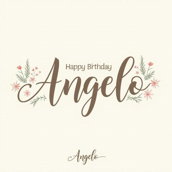 Immagine di buon compleanno personalizzata con nome dell'angelo