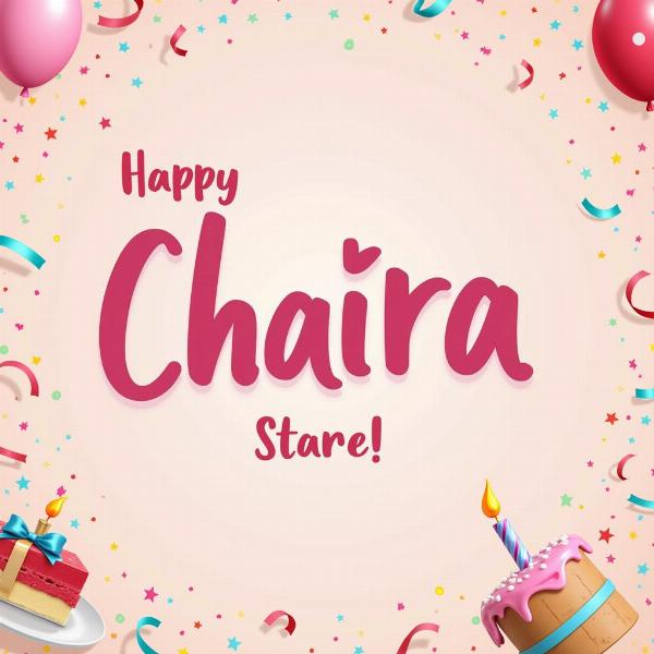 GIF personalizzata di buon compleanno per Chiara con il suo nome