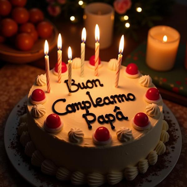 Torta di compleanno per papà