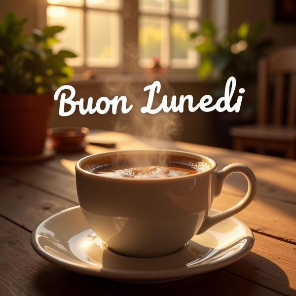 Buon Lunedì Immagini Nuove con Caffè