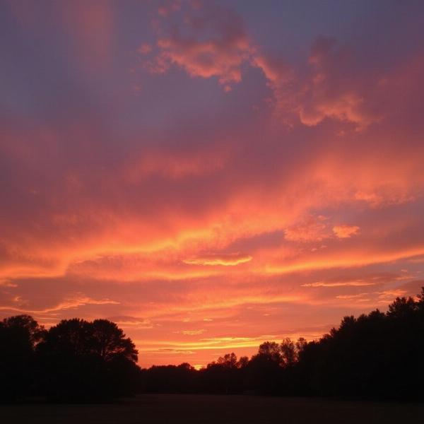 Tramonto di un buon lunedì di settembre