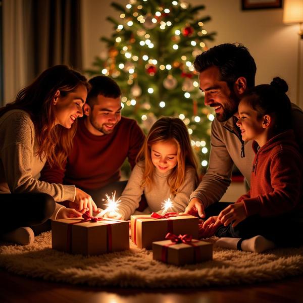 Famiglia riunita per Natale