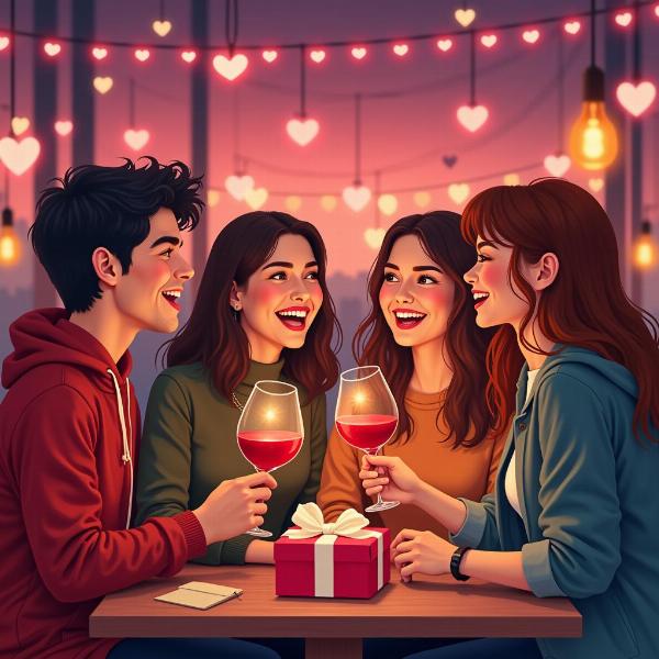 Buon San Valentino a tutti: Bạn bè cùng nhau tận hưởng ngày lễ tình nhân