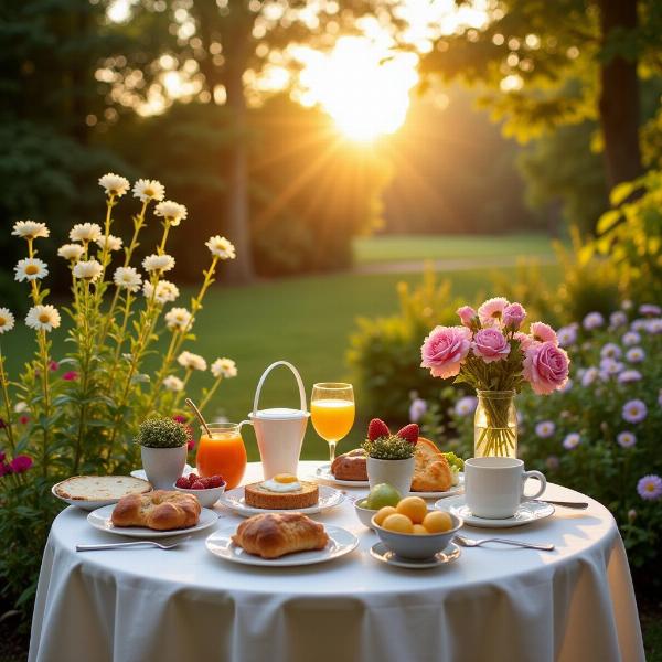 Buona domenica 28 luglio: Colazione in giardino