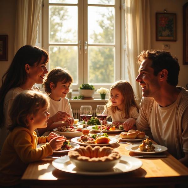 Buona domenica con affetto: Famiglia riunita per il pranzo della domenica