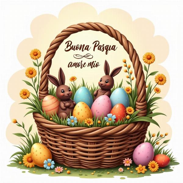 GIF animata Buona Pasqua amore mio tradizionale