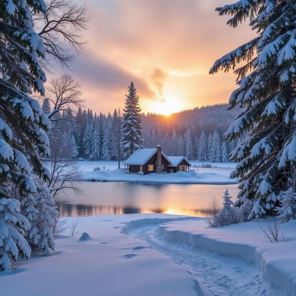 Buongiorno buon venerdì invernale: Paesaggio innevato