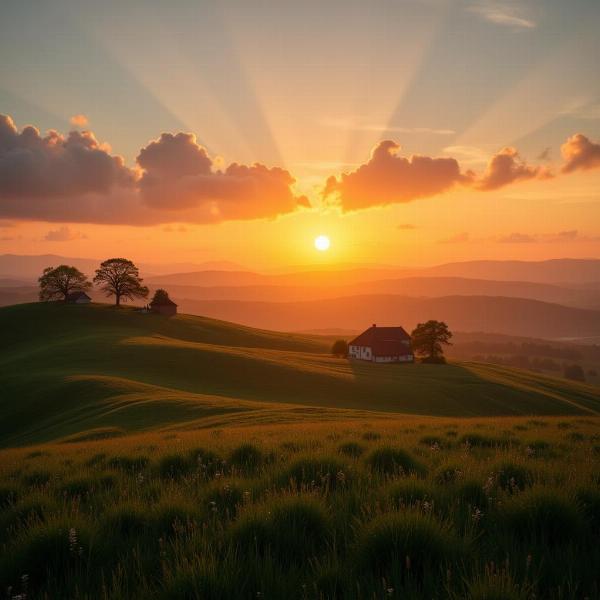 In campagna con il cuore: immagini e frasi buongiorno