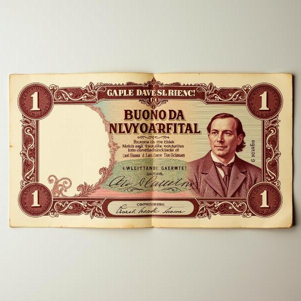 Buono da 1 Lira 1922 in Condizioni Perfette