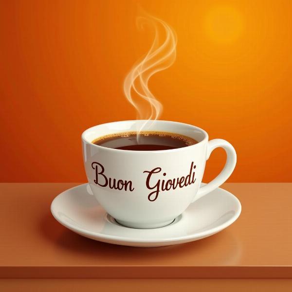 Caffè fumante per un Buon Giovedì