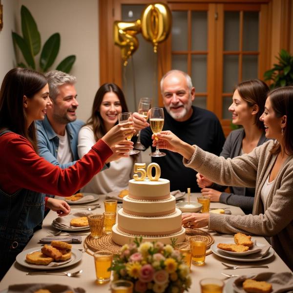 Celebrazione Nozze d'Oro: Festa in Famiglia