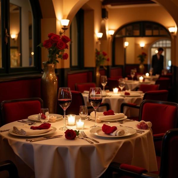 Cena romantica a lume di candela per San Valentino in Italia