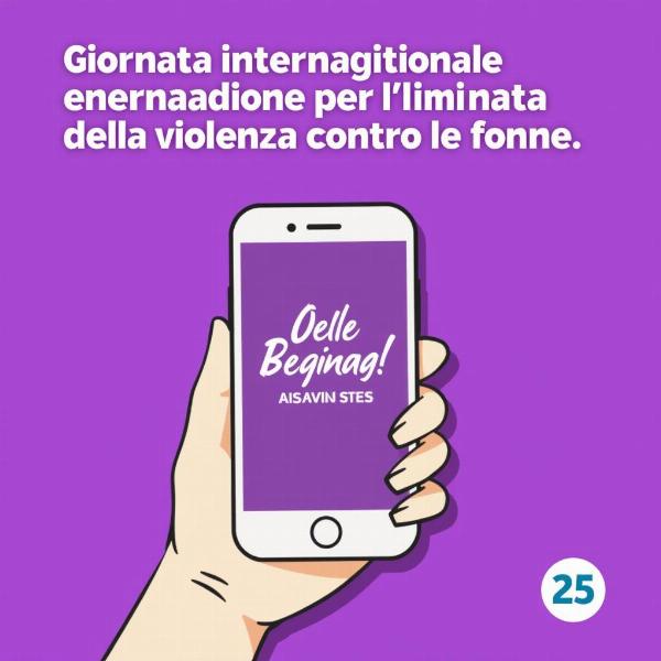 Condividere frasi per il 25 Novembre sui social media