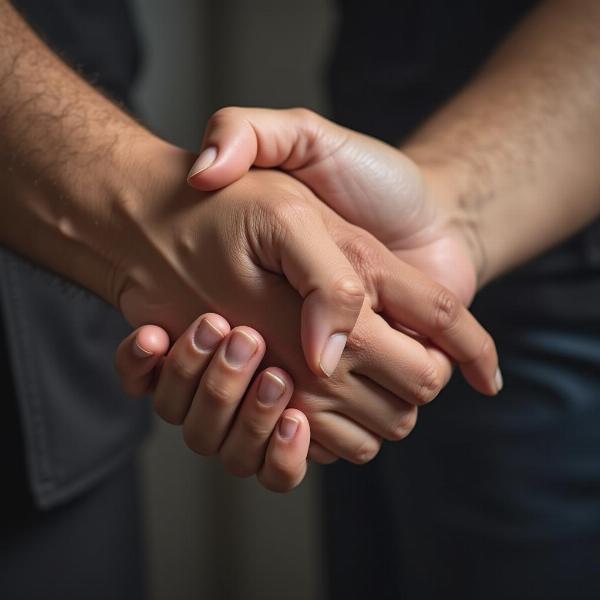 Condoglianze ad un amico: una mano da stringere