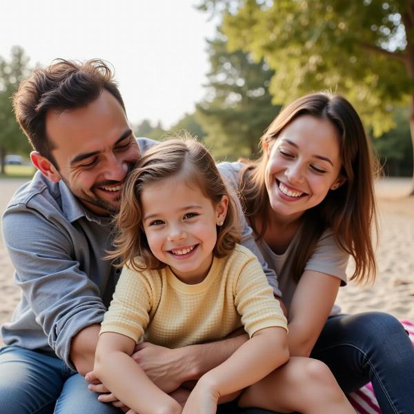 Famiglia felice in un buon giovedì 11 luglio 2025