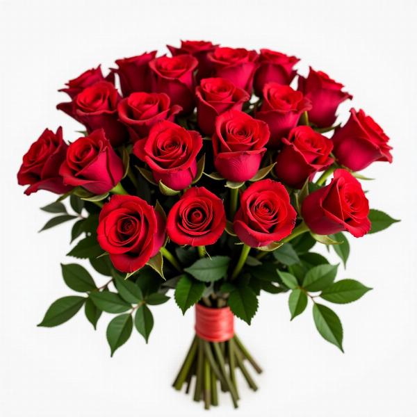 Felice anniversario con rose rosse