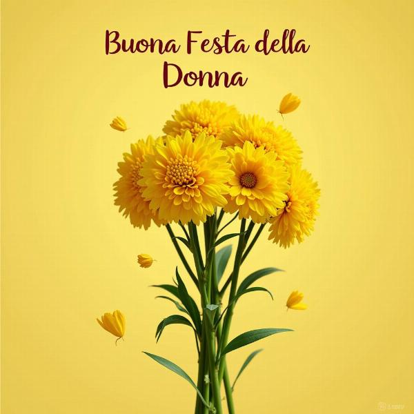 GIF Festa della Donna con Fiori di Mimosa