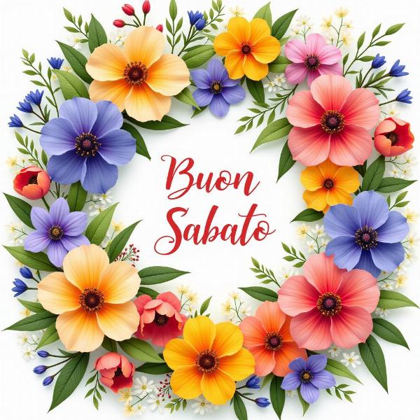 Fiori di primavera per augurare un buon sabato