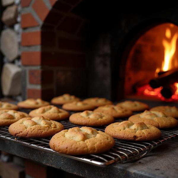 Biscotti cotti nel forno a legna: tradizione e sapore autentico