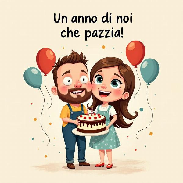 Frase divertente per anniversario di fidanzamento