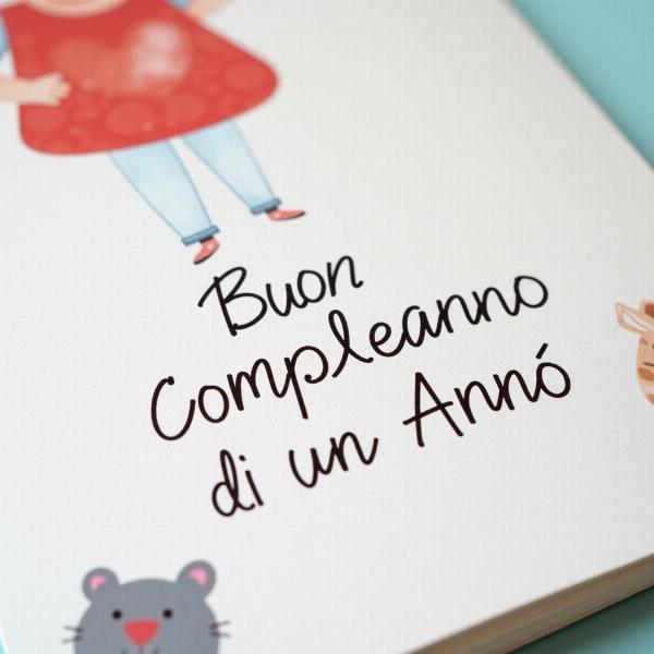 Biglietto d'auguri per il primo compleanno