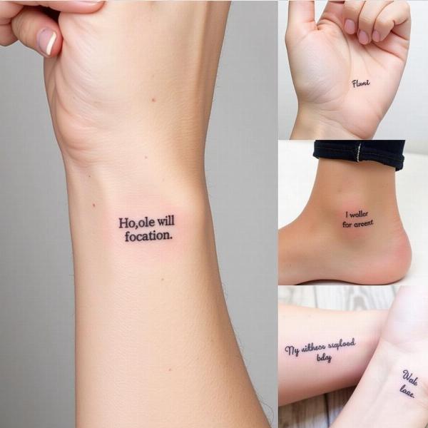 Tatuaggi minimalisti con frasi in inglese