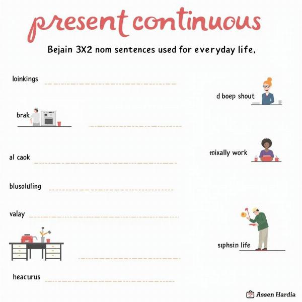 Esempi di frasi al present continuous nella vita quotidiana