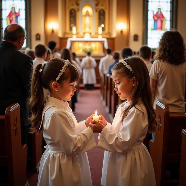 Cerimonia Prima Comunione in Chiesa