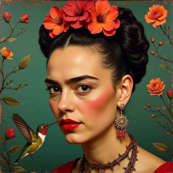 Frida Kahlo, Autoritratto con collana di spine e colibrì