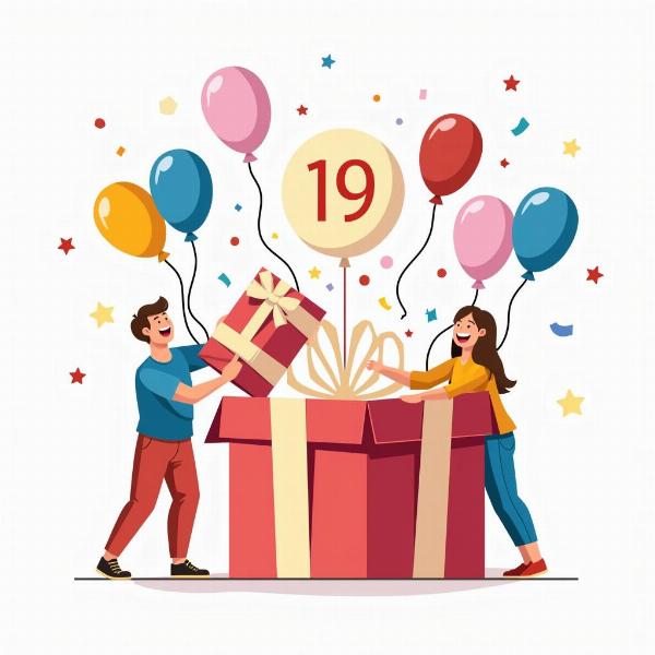 GIF Animate Compleanno 19 Anni Regalo