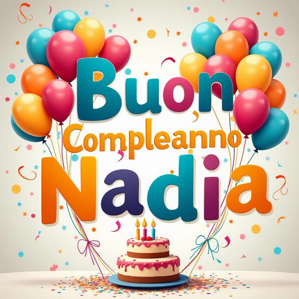 GIF Buon Compleanno Nadia Animata