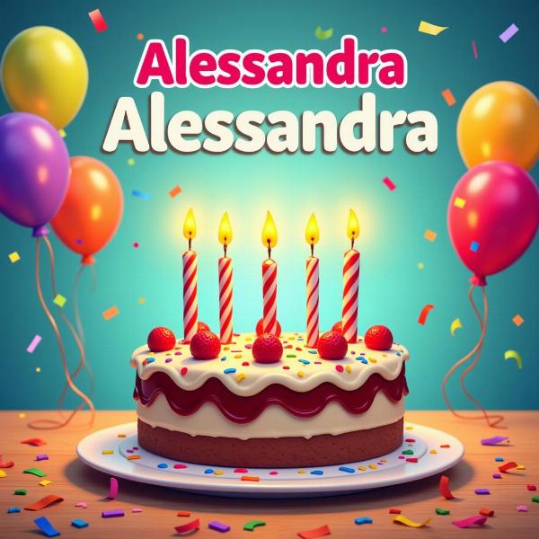 GIF divertente per augurare buon compleanno ad Alessandra