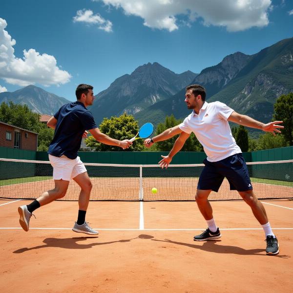 Giocatori di padel a San Martino Buon Albergo