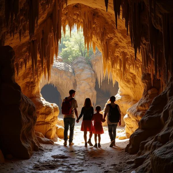 Famiglie alle Grotte di Frasassi