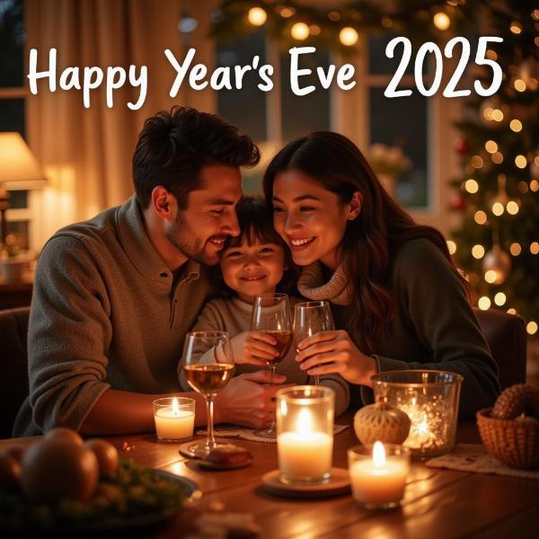 Immagini di buona vigilia di Capodanno 2025 per la famiglia