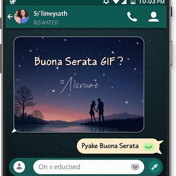 Inviare immagine GIF buona serata su WhatsApp