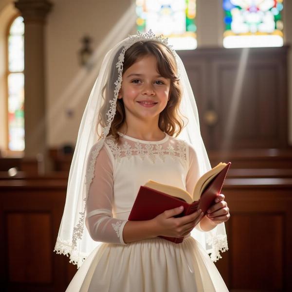 Pensieri di auguri di prima comunione per una bambina