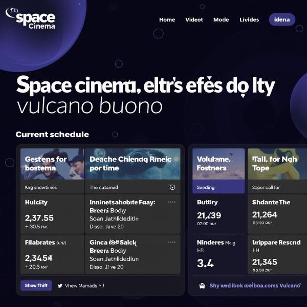 Lịch chiếu phim tại The Space Cinema Vulcano Buono